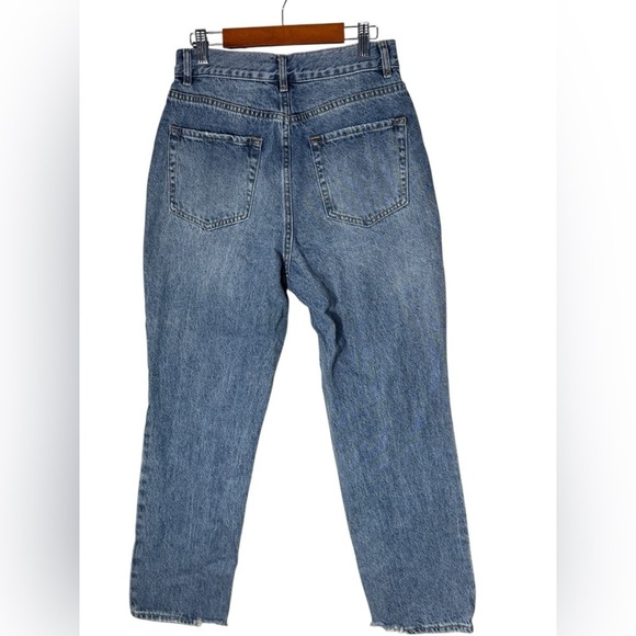 PacSun High Rise Straight Leg Denim Jeans Button Fly Distressed womens size 27 - Picture 2 of 15